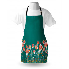 Modern Spring Flowers Apron