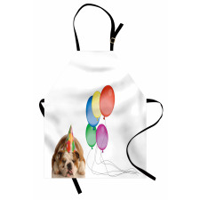 Doggie in a Birthday Hat Apron