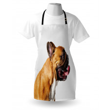 Young Pet Posing Side Shot Apron