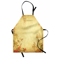 Bamboo Stems and Blooms Apron