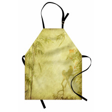Branch and Bamboo Stems Apron