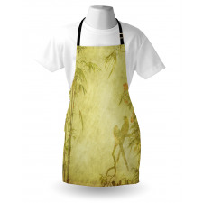 Branch and Bamboo Stems Apron