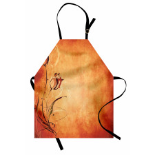 Vintage Style Rose Bloom Apron