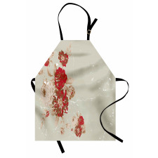 Rose Antique Flowers Apron