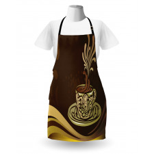 Ornamental Coffee Mug Design Apron