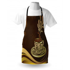 Ornamental Coffee Mug Design Apron