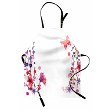 Floral Art and Butterfly Apron