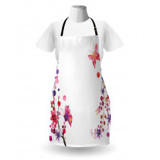 Floral Art and Butterfly Apron