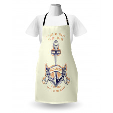 Vintage Style Anchor Sign Apron