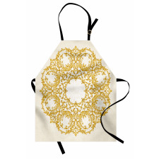 Floral Baroque Round Apron