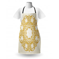 Floral Baroque Round Apron