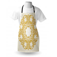 Floral Baroque Round Apron