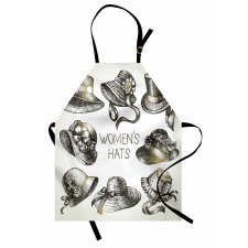 Vintage Woman Hats Apron