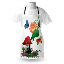 Flowering Plant Butterfly Apron