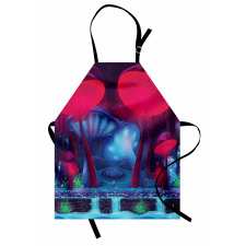 Mushrooms Vibrant Colors Apron