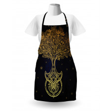 Night Stars Abstract Apron