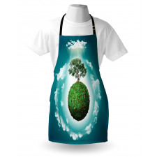 Doğa Mutfak Önlüğü Dünya Ağacı Desenli