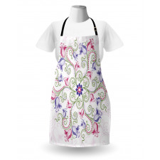 Round Flower Frame Apron