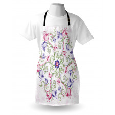 Round Flower Frame Apron