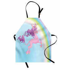 Unicorn and Pastel Rainbow Apron