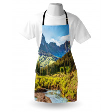 Mountain Forest River Apron