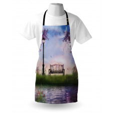 Bench Flowing River Moon Apron