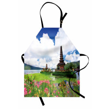 Bali Tropic Flowers Sea Apron