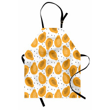 Papaya and Seeds Art Apron