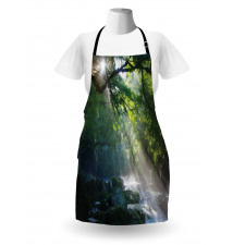 Jungle Sunlight Trees Apron