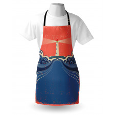 Lighthouse Waves Sea Apron