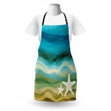 Modern Waves Starfish Apron