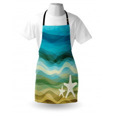 Modern Waves Starfish Apron