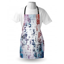 Digital Code Numbers Apron