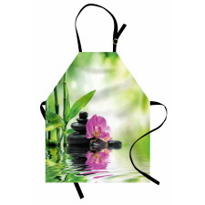 Orchids Rocks Water Apron