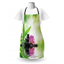 Orchids Rocks Water Apron