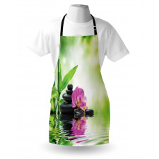 Orchids Rocks Water Apron