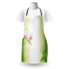 Orchids Bamboo Branches Apron