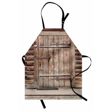 Timber Door Log House Apron