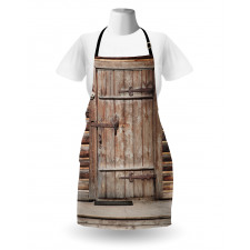 Timber Door Log House Apron