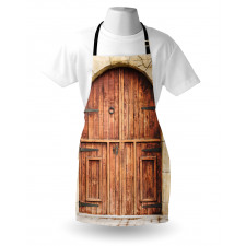 Oak Door Stone Facade Apron