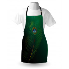 Peacock Bird Plumes Apron