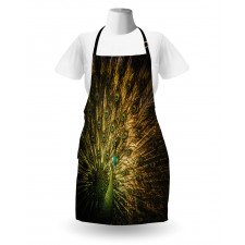 Exotic Dark Feathers Apron