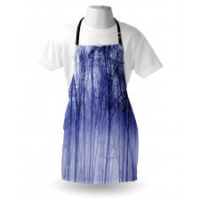 Winter Woodland Foggy Apron