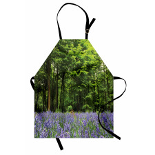 Bluebell Flowers Forest Apron