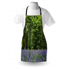 Bluebell Flowers Forest Apron