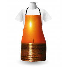 Sailboat Sea Sunrise Apron