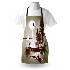 Grunge Whale Maritime Apron