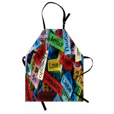 Words Composition Love Apron