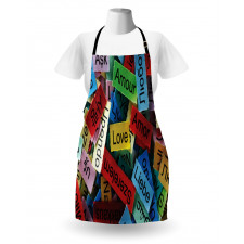 Words Composition Love Apron