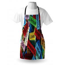 Words Composition Love Apron